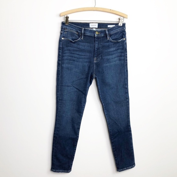 Frame Samir’s Le high skinny crop dark wash jeans - Picture 11 of 11